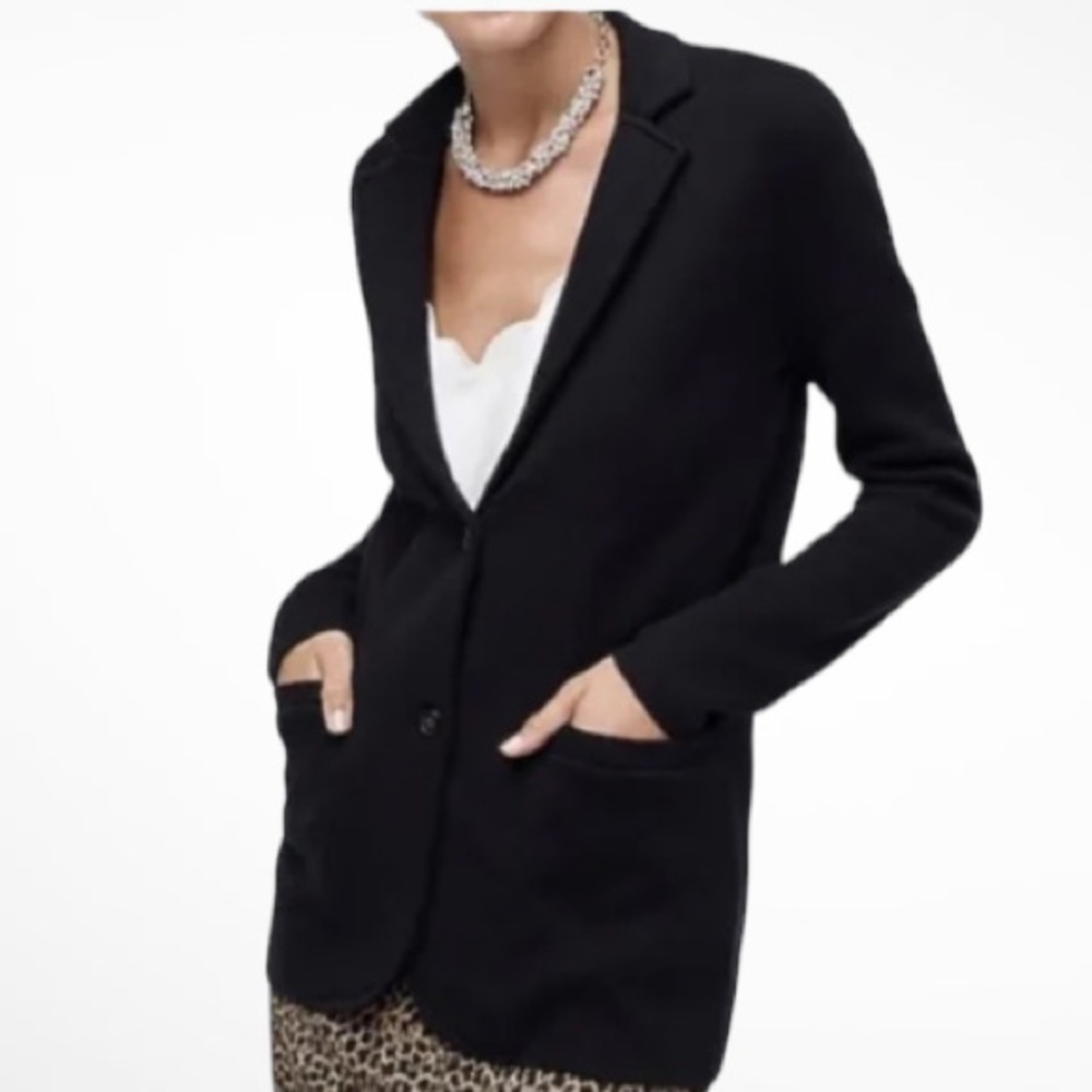 J Crew 2 button classic cardigan sweater jacket size large